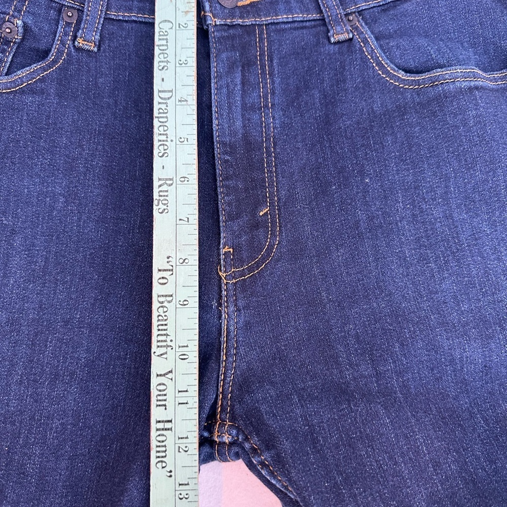 Levi's 502 Blue Straight Jeans Classic Indigo Denim #A1 - Picture 7 of 9